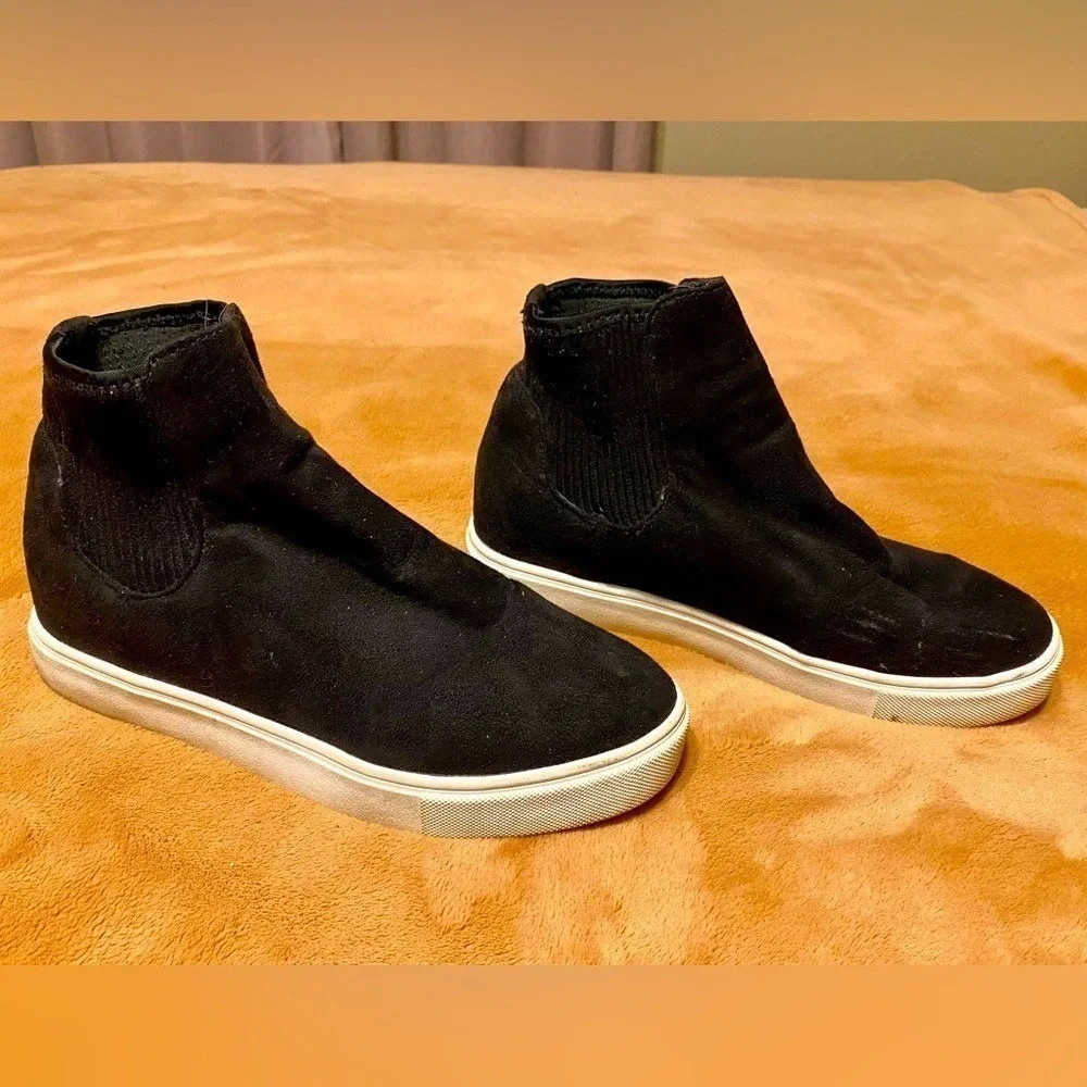 Soda Black Slip on Sneaker Shoe